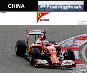 пазл Фернандо Алонсо - Ferrari - 2014 Гран-при Китая, третий классифицируются
